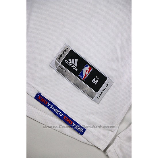 Maglia New York Knicks Kristaps Porzingis #6 Bianco